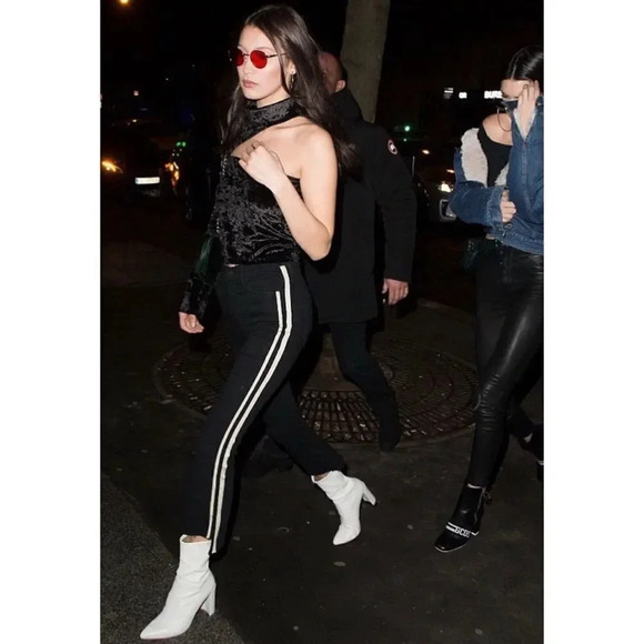 MOTHER THE INSIDER CROP STEP FRAY' STRIPE OUTSEAM JEANS - Picture 3 of 16